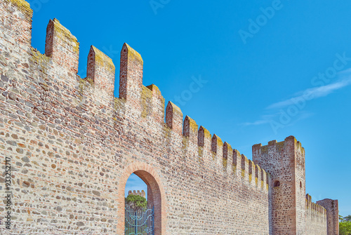 Este, an ancient town surrounded by medieval walls
