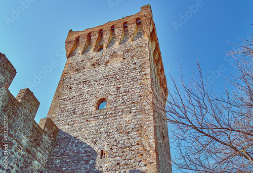 Este, an ancient town surrounded by medieval walls