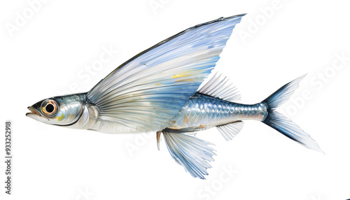 illustration of a flying-fish photo