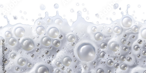 White foamy bubbles