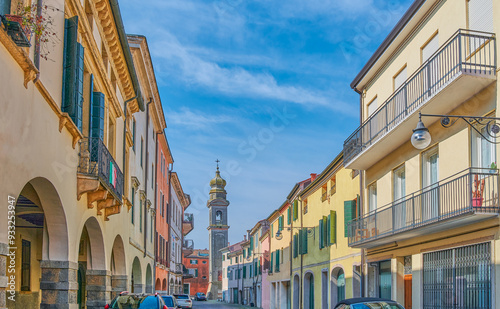 Este, an ancient town surrounded by medieval walls