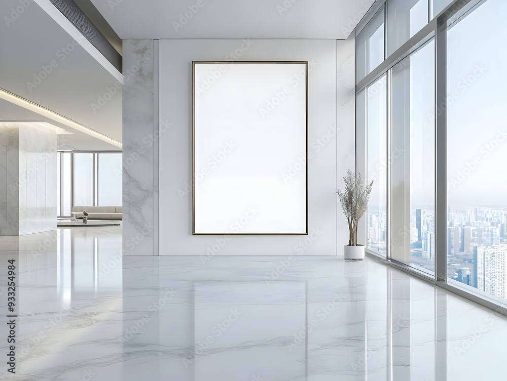 Minimalist and contemporary penthouse design with a clean open floor plan and panoramic city views through the floor to ceiling windows creating a bright airy and sophisticated living space Minimalist and contemporary penthouse design with a clean open floor plan and panoramic city views through the floor to ceiling windows creating a bright airy and sophisticated living space