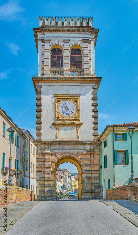 Fototapeta premium Este, an ancient town surrounded by medieval walls