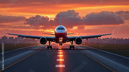 aeroplane departing the airport