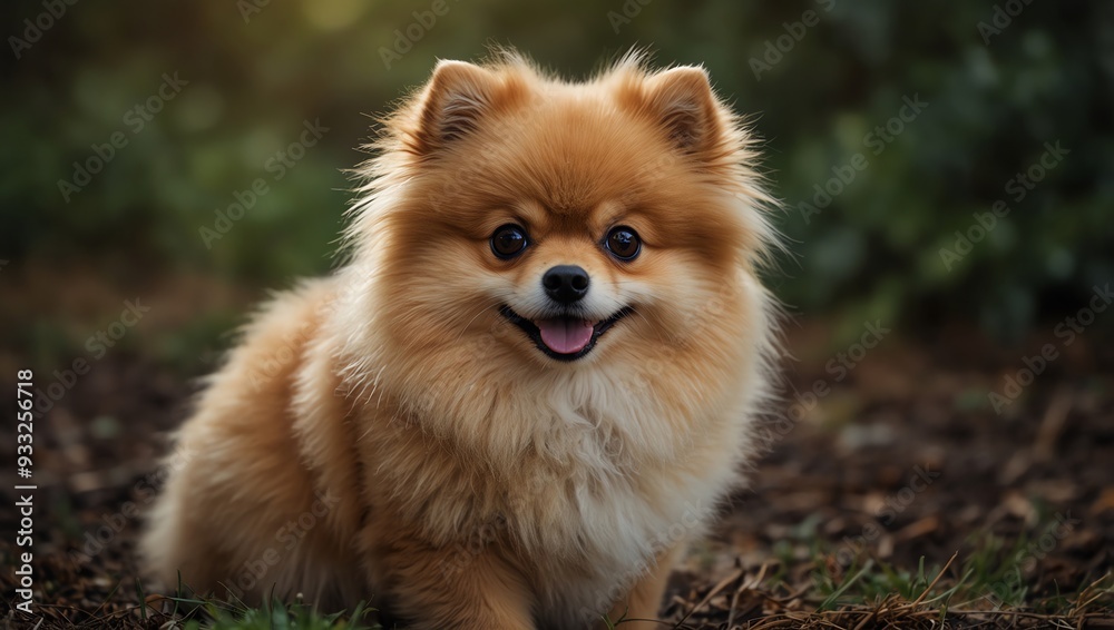 pomeranian dog portrait pomeranian dog portrait