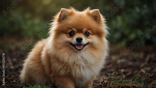 pomeranian dog portrait