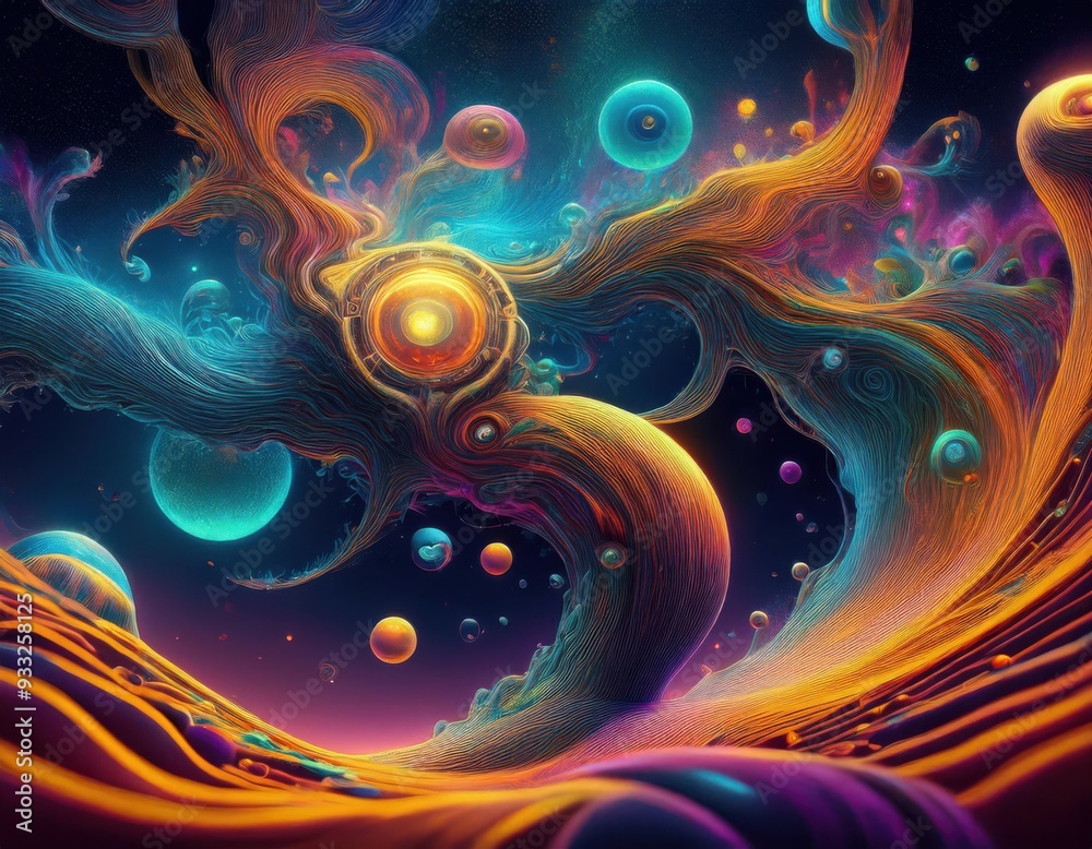 Cosmic Dance of Ethereal Beings Cosmic Dance of Ethereal Beings
