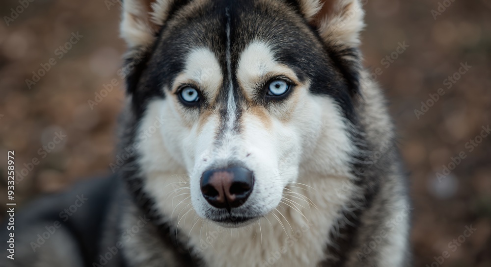 Cute animal wallpaper collection, Intense Husky gaze, Close up portrait of a Siberian Husky with piercing blue eyes Cute animal wallpaper collection, Intense Husky gaze, Close up portrait of a Siberian Husky with piercing blue eyes