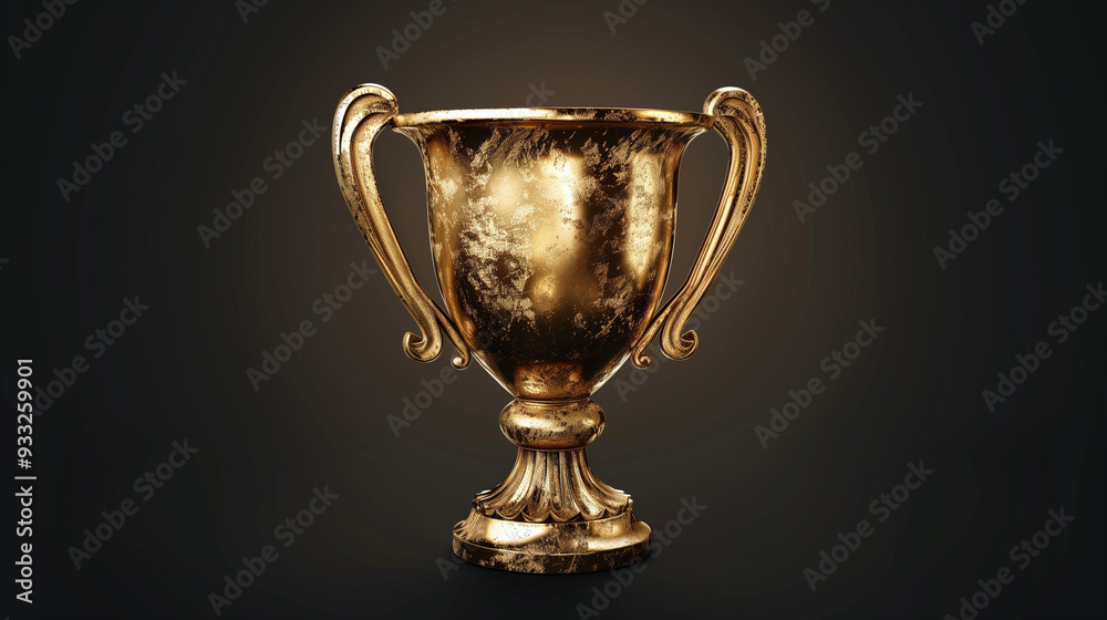 Vector 3d Realistic Blank Golden Champion Cup Icon Closeup on Black Background. Design Template of Championship Trophy. Sport Tournament Award, Gold Winner Cup and Victory Concept Vector 3d Realistic Blank Golden Champion Cup Icon Closeup on Black Background. Design Template of Championship Trophy. Sport Tournament Award, Gold Winner Cup and Victory Concept