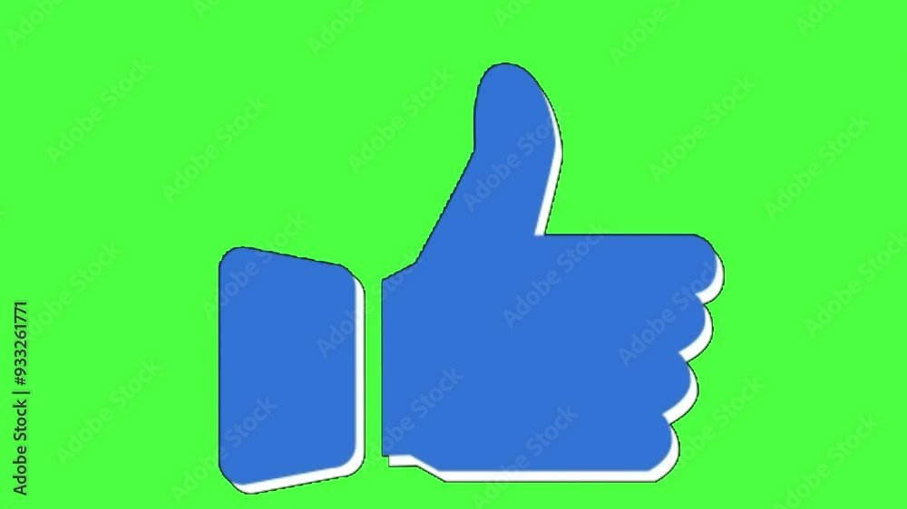 Thumbs up Like Animation in Blue Circle. Simple Like Button For Social Media Reaction and Engagement.
Thumbs up Like Animation in Blue Circle. Simple Like Button For Social Media Reaction and Engagement.