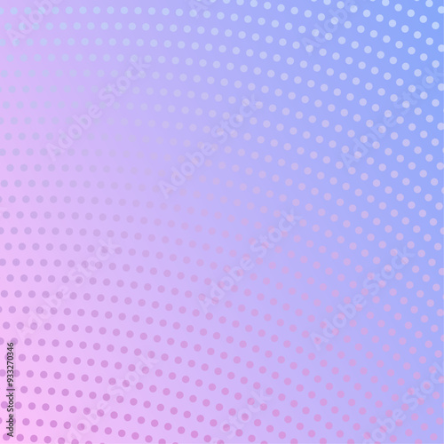 Abstract background with waves and dots. Vector banner. Background for poster, card, brochure, booklet, flyer. Geometric element for design. Pink and blue gradient. Purple color