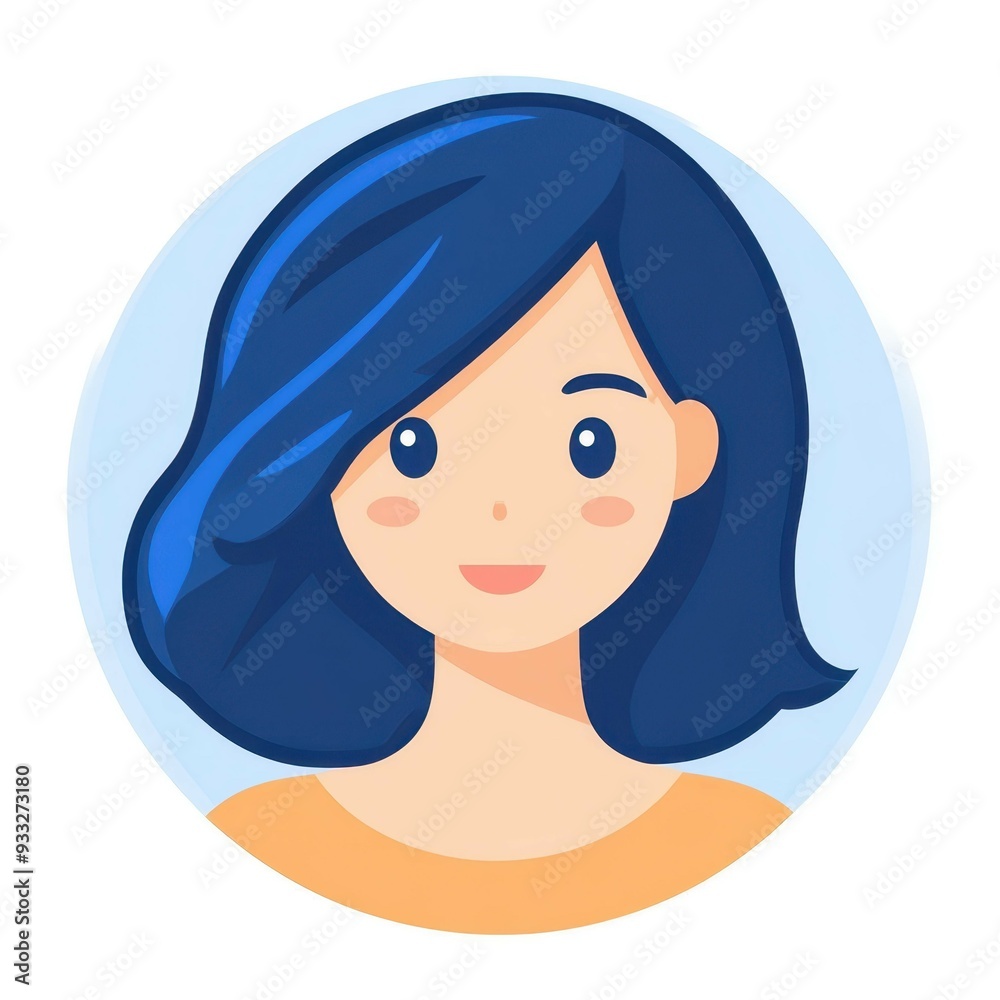 A fresh, sleek bob haircut, captured in a stylish female testimonial icon set against a clean white circle backdrop. A fresh, sleek bob haircut, captured in a stylish female testimonial icon set against a clean white circle backdrop.