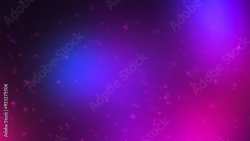 Vibrant Colorful Dots on Dark Blue Wave Landscape Abstract Background.