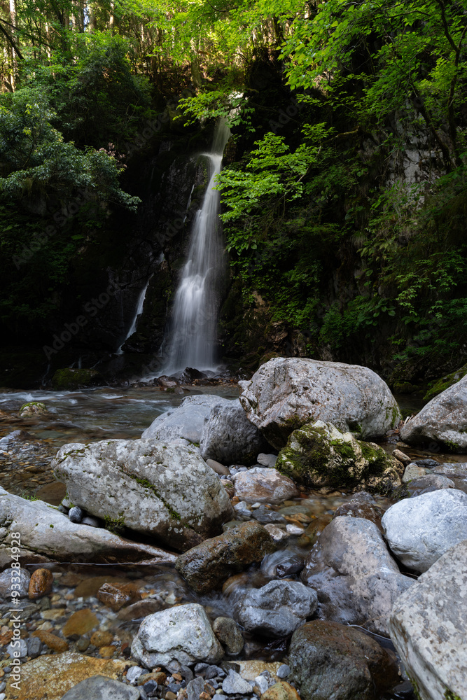 Obraz premium 美しい滝のある風景