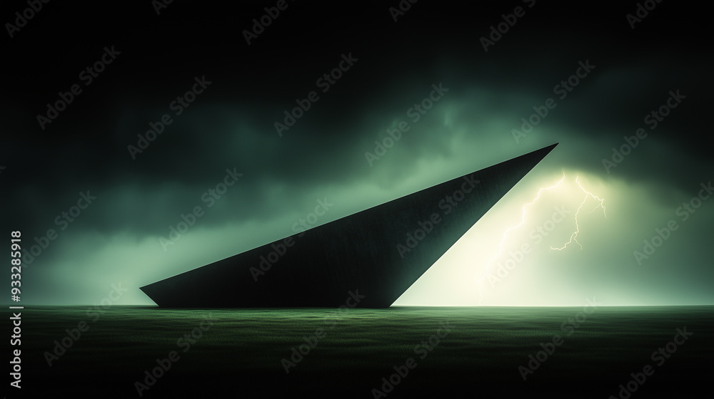Eerie Lightning Strikes A Dramatic Landscape Eerie Lightning Strikes A Dramatic Landscape