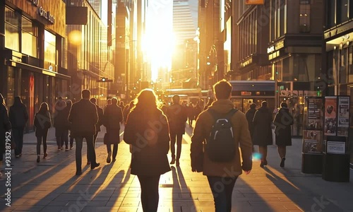 time lapse of people walking in the city