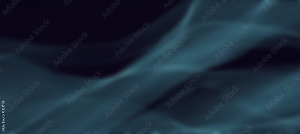 Obraz premium Abstract background formed by swirling blue smoke on black background