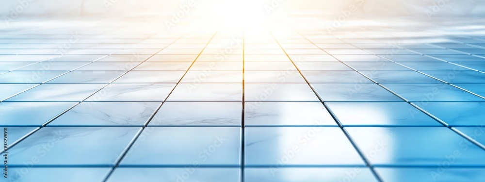 custom made wallpaper toronto digital A tight shot of a tiled floor featuring a central tile bathed in intense light