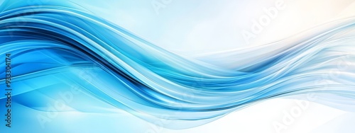 Wallpaper Mural  A tight shot of a blue-and-white background, adorned with wavy lines at its upper and lower edges Torontodigital.ca