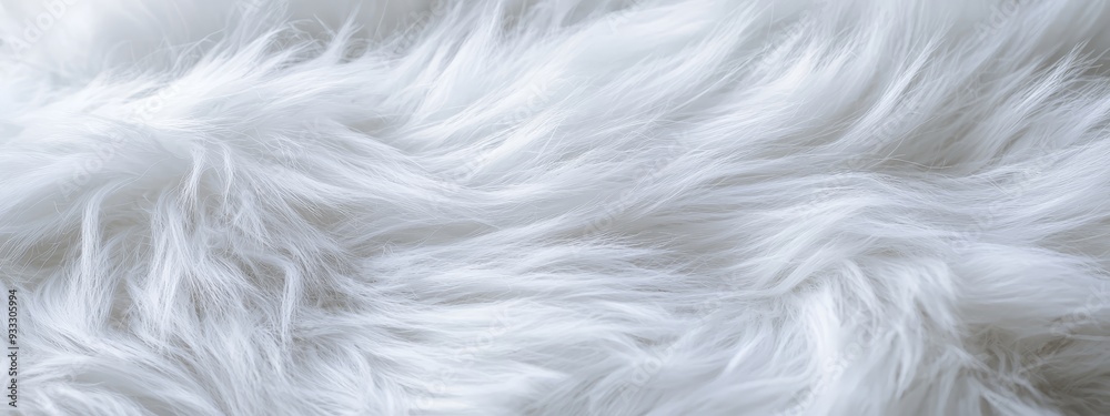 A tight shot of white fur, textured with a softly focused bird's eye view image A tight shot of white fur, textured with a softly focused bird's eye view image