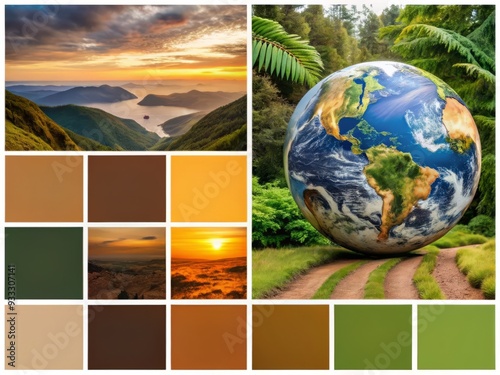 Earth-Toned Color Palette photo