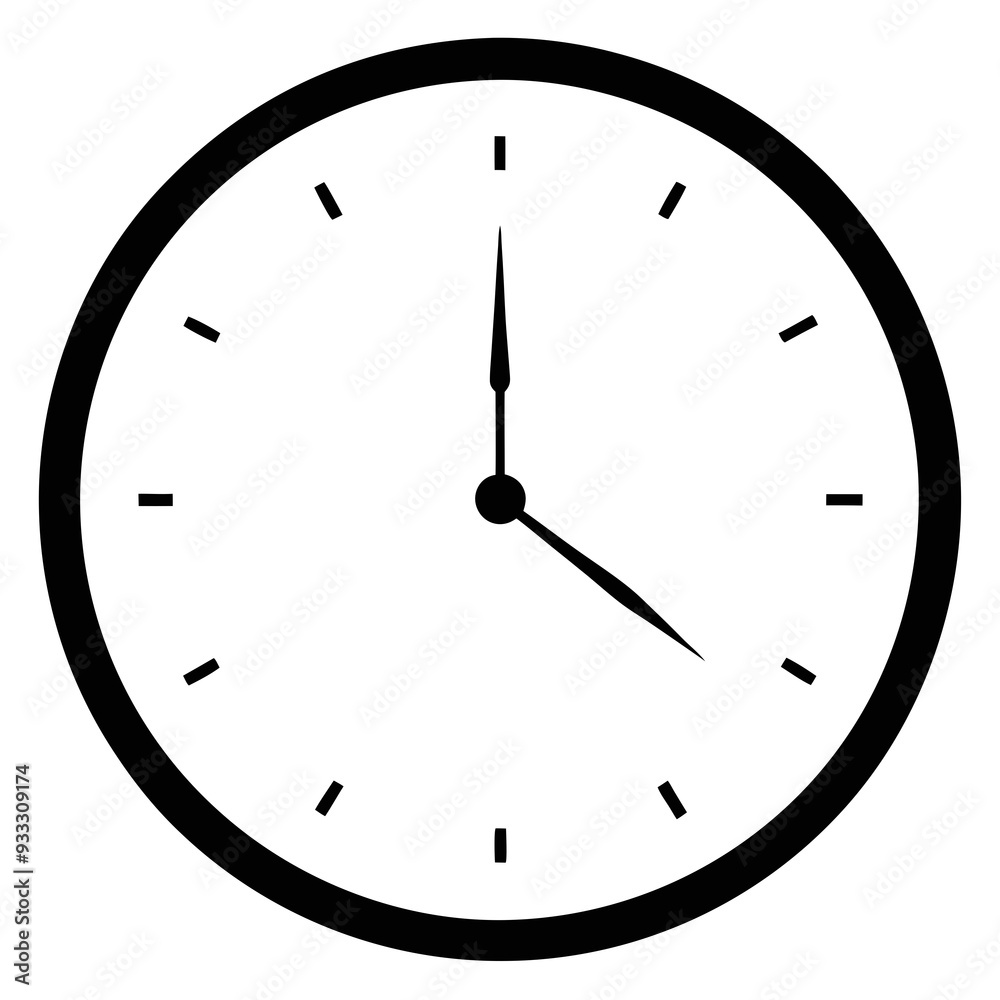 a simple analog clock face with a black outline. The clock has black hour and minute hands. The hour hand is pointing at the 10, and the minute hand is pointing at the 2 a simple analog clock face with a black outline. The clock has black hour and minute hands. The hour hand is pointing at the 10, and the minute hand is pointing at the 2