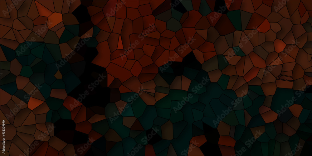 3D Abstract Seamless Multicolor Broken Stained-Glass Geometric Retro Tiles Pattern and Quartz Crystal Voronoi Diagram Background for Website, Fabric Printing, Brochures, Luxury/Premium Packaging
3D Abstract Seamless Multicolor Broken Stained-Glass Geometric Retro Tiles Pattern and Quartz Crystal Voronoi Diagram Background for Website, Fabric Printing, Brochures, Luxury/Premium Packaging