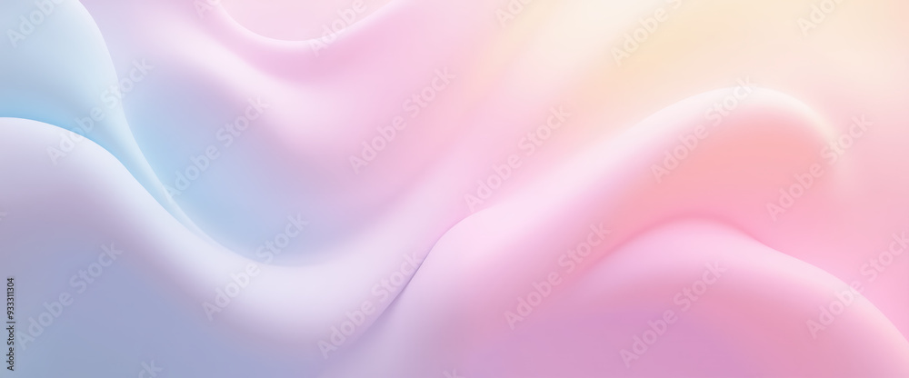 Obraz premium Abstract Gradient Background, Pastel Wavy Pattern, Smooth Colors, Digital Art, Minimalist Design