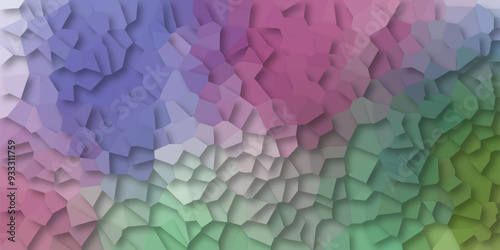 3D Abstract Seamless Multicolor Retro Mosaic Pattern and Quartz Crystal Pixel Diagram Background. for Fabric Printing, Website Background, Presentations, Brochures, and Luxury/Premium Packaging