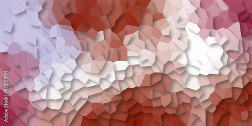 3D Abstract Seamless Multicolor Retro Mosaic Pattern and Quartz Crystal Pixel Diagram Background. for Fabric Printing, Website Background, Presentations, Brochures, and Luxury/Premium Packaging