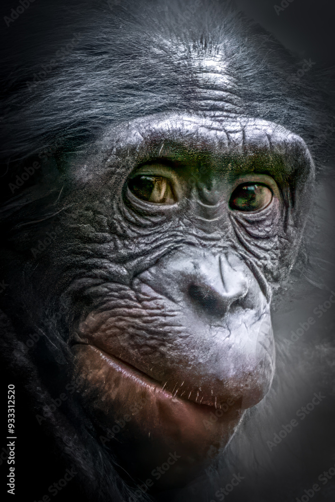 Close-up poprtrait of a cute monkey Close-up poprtrait of a cute monkey