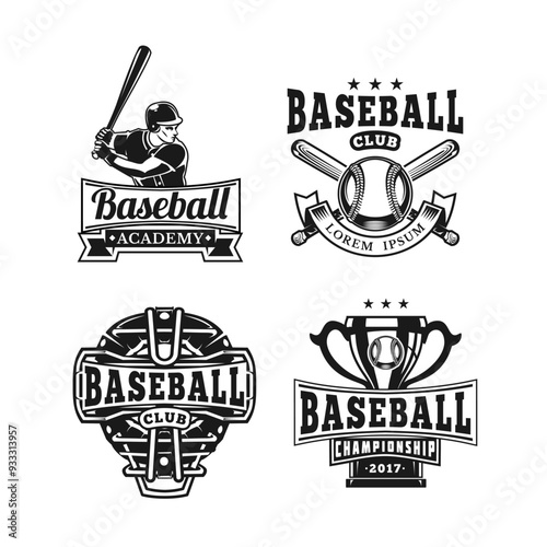 Vintage Baseball Logo Templates: Classic, Rustic, Modern Designs