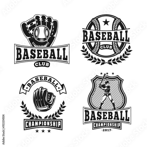 Vintage Baseball Logo Templates: Classic, Rustic, Modern Designs