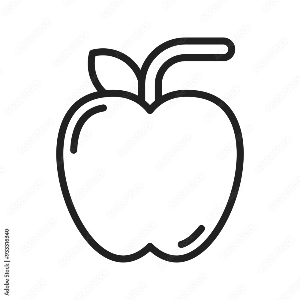 Apple icon vector image.Suitable for use on web apps, mobile apps and print media. Apple icon vector image.Suitable for use on web apps, mobile apps and print media.