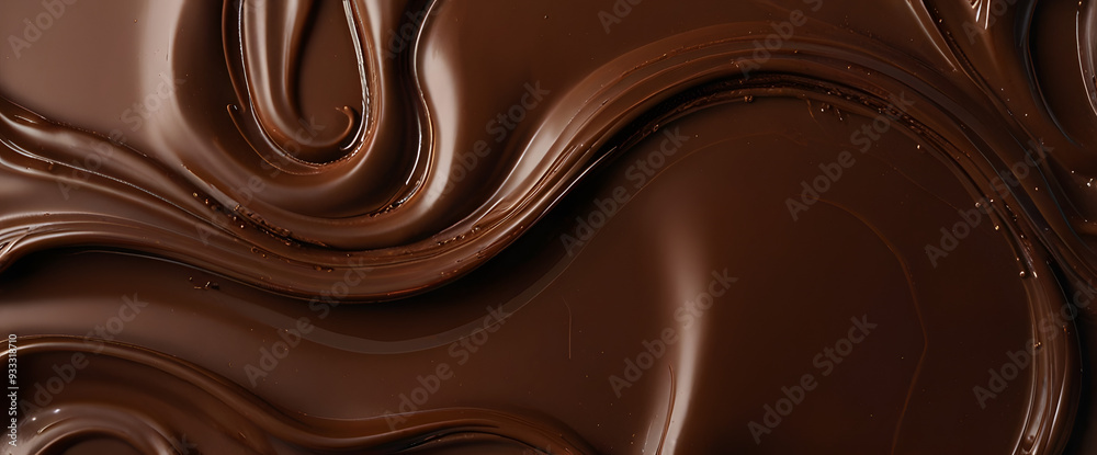 Background made of liquid chocolate Background made of liquid chocolate