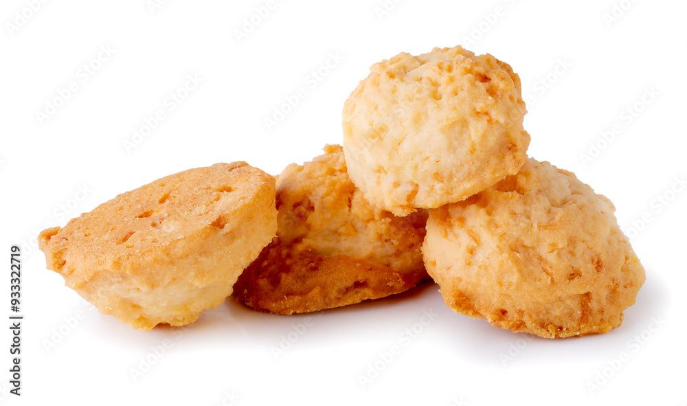 Delicious Coconut cookies isolated over a white background Delicious Coconut cookies isolated over a white background