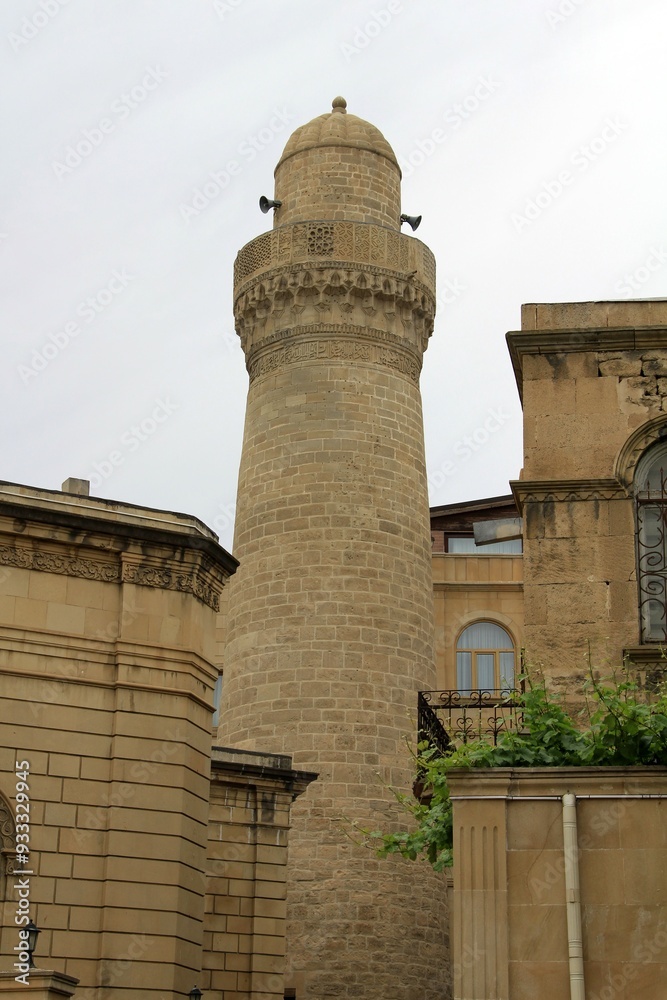 Fototapeta premium Muhammad Mosque was built in the 11th century. Only the minaret of the mosque remained intact.