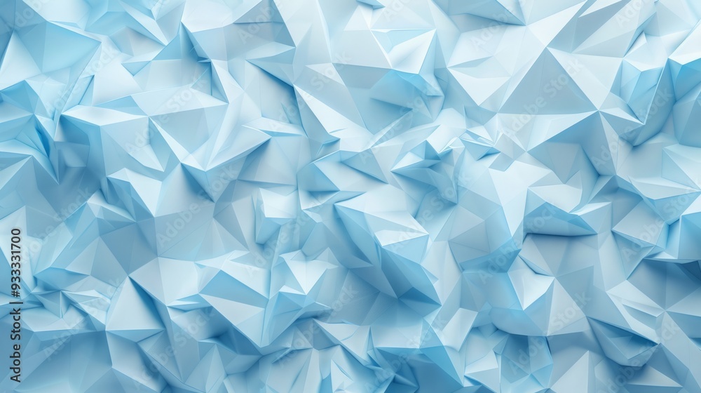 Abstract light blue geometric pattern with triangles and polygons. AI generated images. Abstract light blue geometric pattern with triangles and polygons. AI generated images.