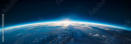 Breathtaking View of Earth's Stratosphere: A Glimpse of the Curvature and the Serenity of the Atmosphere