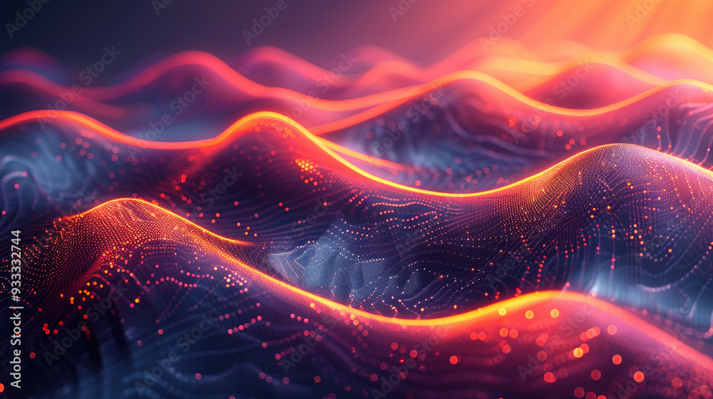 An energetic wave and geometry background An energetic wave and geometry background