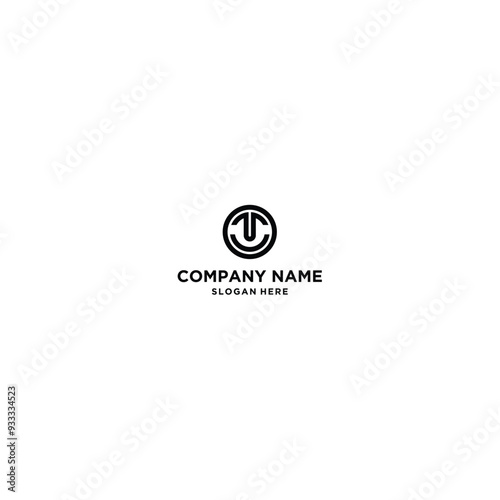 Letter T smile logo icon vector template