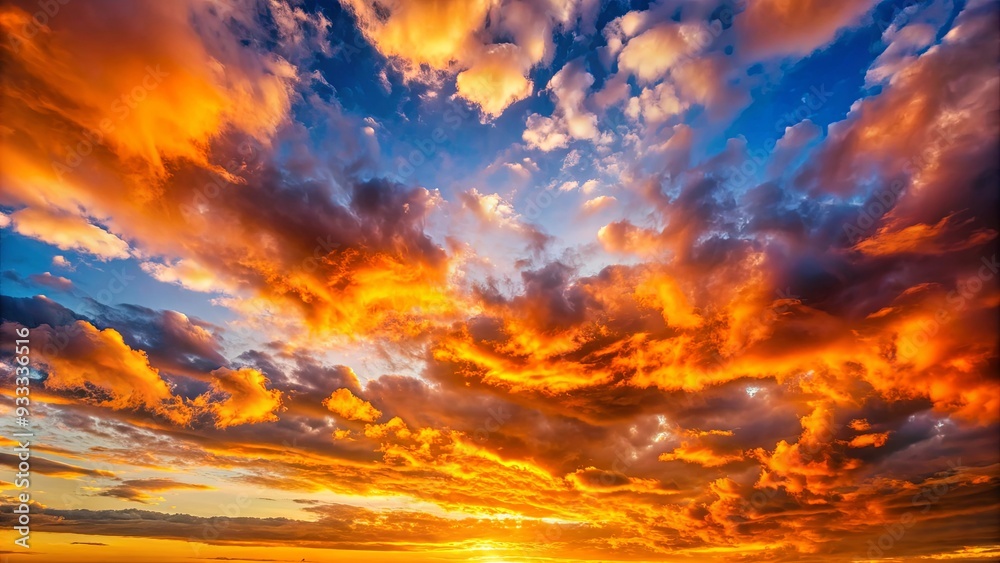 Vibrant sunset sky with clouds and orange hues, sunset, sky, clouds, orange, vibrant, colorful, dusk, nature, horizon Vibrant sunset sky with clouds and orange hues, sunset, sky, clouds, orange, vibrant, colorful, dusk, nature, horizon