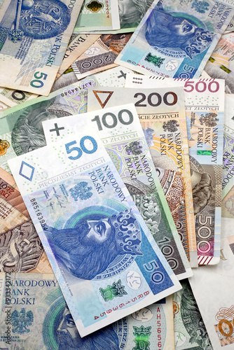 Obraz na płótnie Banknoty Polskie.
