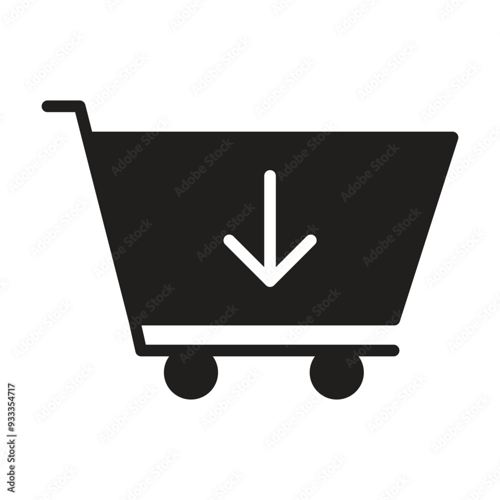 shopping icon vector on white background shopping icon vector on white background