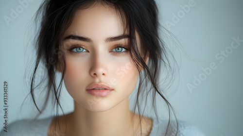 Closeup portrait of a beaut...