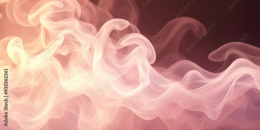 Obraz premium Flowing Pastel Smoke Abstract
