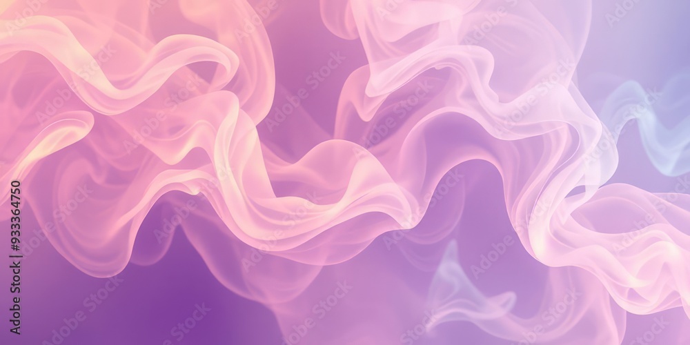 Fototapeta premium Flowing Pastel Smoke Abstract