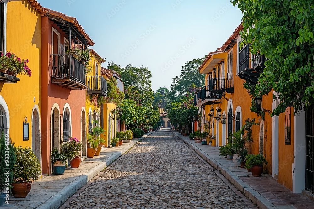 Fototapeta premium Enjoy the charm and historical significance of central gathering places in towns