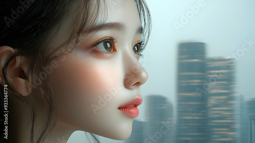 Close-up portrait of a youn...