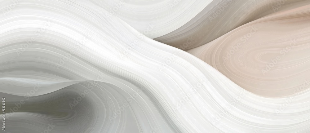 Smooth abstract waves in neutral tones, creating a serene and calming atmosphere. Smooth abstract waves in neutral tones, creating a serene and calming atmosphere.